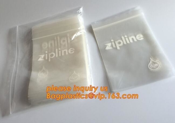 La cremallera doble sigue el bolso plástico del congelador de Zip lockkk del bolso de Zip lockkk del plástico transparente del LDPE, bolso de Zip lockkk de la pista doble para el ultramarinos, w