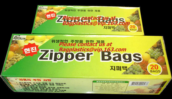 Bolso antibacteriano de la cremallera del bebé, categoría alimenticia Zip lockkk plástico, sello del apretón, cerradura del apretón, cierre de cremallera