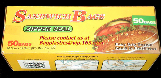 Bolso antibacteriano de la cremallera del bebé, categoría alimenticia Zip lockkk plástico, sello del apretón, cerradura del apretón, cierre de cremallera