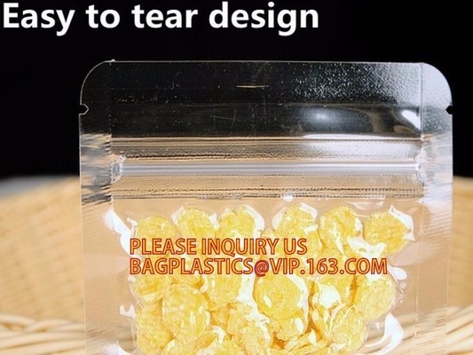 Tapeil APET laminó la cremallera material plástica para cerrar los bolsos y los rollos que protegían estáticos, soporte encima de bolsos de las bolsas, paquete de la parte inferior del bloque