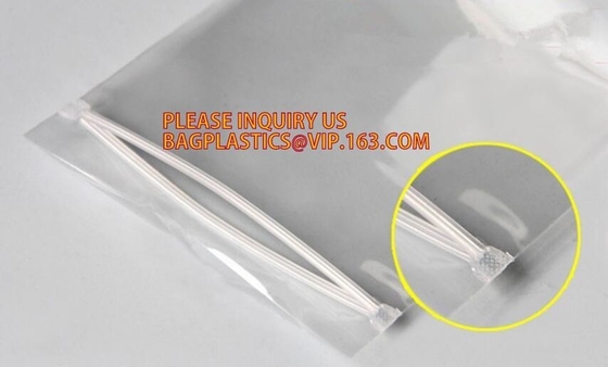 ropa interior de empaquetado del bolso de la cerradura de la cremallera que empaqueta el bolso que embala claro del PVC, bolsos plásticos transparentes de la cerradura PE/PET de la cremallera de la comida, bagplas