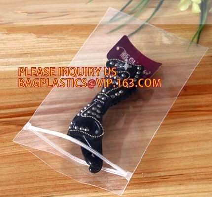 ropa interior de empaquetado del bolso de la cerradura de la cremallera que empaqueta el bolso que embala claro del PVC, bolsos plásticos transparentes de la cerradura PE/PET de la cremallera de la comida, bagplas