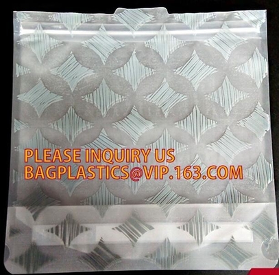 Bolsa impresa de encargo de la bolsa de plástico/de la cremallera del sello del uno mismo de la cerradura de la cremallera de LDPE/PP para la ropa y el regalo que empaquetan, plástico de los pp del sello del lado