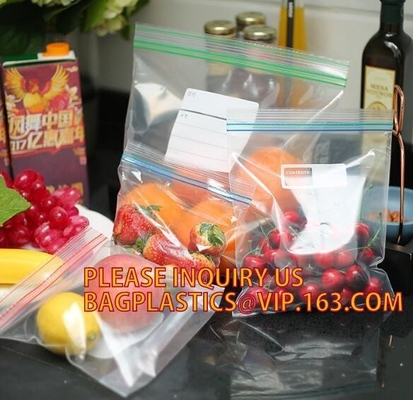 bolsos reconectables de Zip lockkk de la comida sana en la caja de color, caja coloreada de 100 cuentas que embala 2 Mil Poly Zip lockkk Bag para el mercado norteamericano
