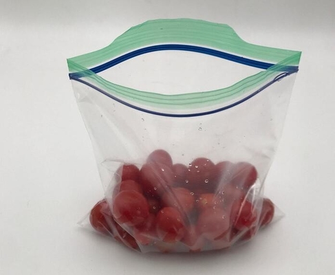 El bolso de empaquetado del sello doble de la cremallera, aduana sellada doble del almacenamiento de la comida imprimió el bolso plástico de la cerradura de la cremallera, plástico a prueba de humedad va
