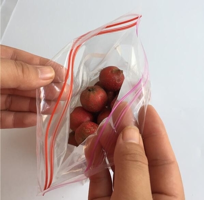 El almacenamiento de Zip lockkk del vacío empaqueta los bolsos dobles del bocadillo de la cremallera, acondicionamiento de los alimentos que la cerradura sellada plástica de la cremallera empaqueta para el almacenamiento, bagplas