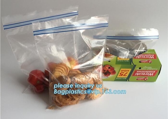categoría alimenticia que embala el bolso plástico impreso de encargo transparente de Zip lockkk de los bolsos de la cremallera del LDPE del bolso claro de Zip lockkk, Pla del LDPE de la categoría alimenticia