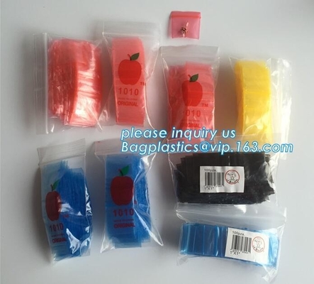 1515 mini bolsos de Zip lockkk de la manzana, baggies de la manzana imprimieron el mini bolso de Zip lockkk con diverso tamaño del proveedor de China, minigrip