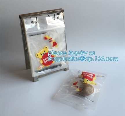 el almacenamiento de la comida wicketed el bolso de la cerradura de la cremallera del plástico transparente del ldpe con la impresión, bolso plástico de Zip lockkk del FDA del wicket de encargo de la categoría alimenticia, bage