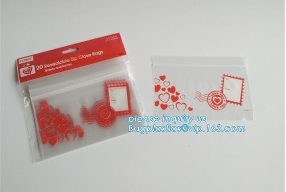 bolso con la página web de Zip lockkk China ninguna bolsa transparente de impresión para el acondicionamiento de los alimentos, bolsos de Zip lockkk del regalo, pac de la cremallera del soporte para arriba