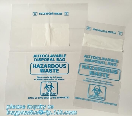 Bolsos médicos del espécimen de la cerradura de la cremallera del BioHazard, bolso de Zip lockkk del espécimen del Biohazard del LDPE para el laboratorio, bolsos /Specimen Bags/zi del laboratorio