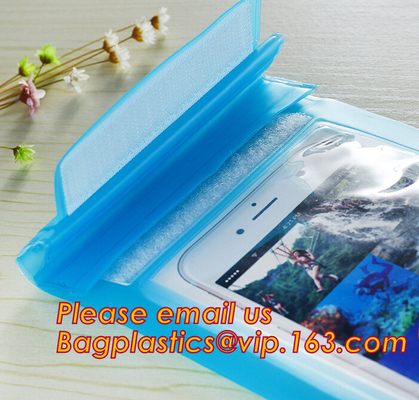 Bolso seco impermeable a prueba de agua caliente del PVC del teléfono móvil de las cajas del teléfono celular de los nuevos productos para el regalo promocional, prenda impermeable M del pvc