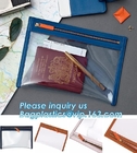 Bolso colorido del pasaporte del PVC de los regalos respetuosos del medio ambiente de la promoción, bolso claro del pasaporte y poseedor de una tarjeta de identificación de la identificación con bagease del acollador del cuello