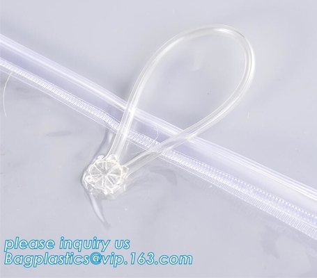 Bolso del resbalador de Eco de la cremallera del traje de baño polivinílico transparente abonable biodegradable amistoso del bolso/paquete de empaquetado del verde del bolso del bikini