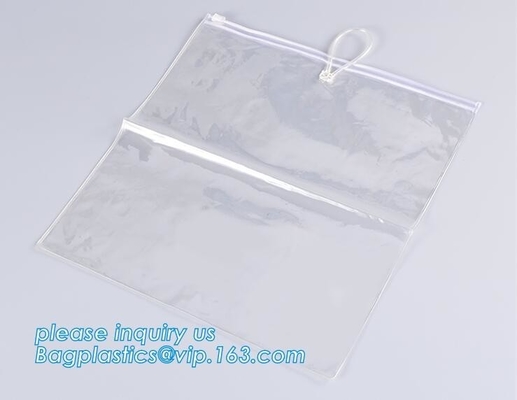 Bolso del resbalador de Eco de la cremallera del traje de baño polivinílico transparente abonable biodegradable amistoso del bolso/paquete de empaquetado del verde del bolso del bikini