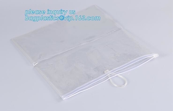 Bolso del resbalador de Eco de la cremallera del traje de baño polivinílico transparente abonable biodegradable amistoso del bolso/paquete de empaquetado del verde del bolso del bikini
