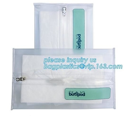 Paquete del verde de Eco, envase del bolso del packaigng del eoc, bolso mojado de encargo del tejido de EVA, bolso del envase del tejido, pañal de empaquetado pac del tejido