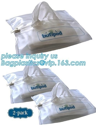 Paquete del verde de Eco, envase del bolso del packaigng del eoc, bolso mojado de encargo del tejido de EVA, bolso del envase del tejido, pañal de empaquetado pac del tejido