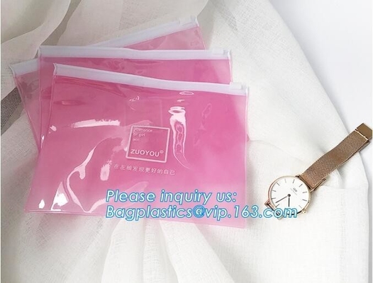 Las ventas de lujo biodegradables de la joyería de Eco consideran a través del bolso que embala, la bolsa de plástico de aislamiento suave del bolso con la cremallera, claro que se puede volver a sellar