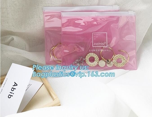 Las ventas de lujo biodegradables de la joyería de Eco consideran a través del bolso que embala, la bolsa de plástico de aislamiento suave del bolso con la cremallera, claro que se puede volver a sellar