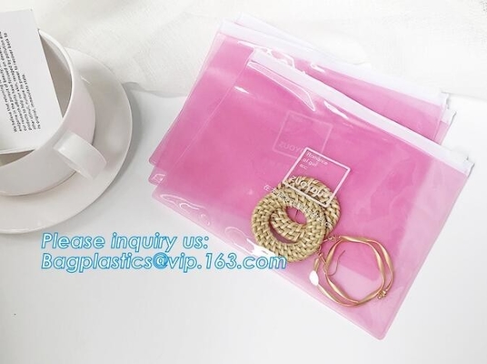 Las ventas de lujo biodegradables de la joyería de Eco consideran a través del bolso que embala, la bolsa de plástico de aislamiento suave del bolso con la cremallera, claro que se puede volver a sellar