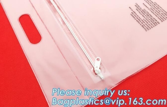 Los bolsos transparentes de la carpeta de archivos del documento del cierre de la cremallera de B6 A5 B5 A4 archivan el bolso, Pvc de encargo portátil promocional W del claro de la cremallera