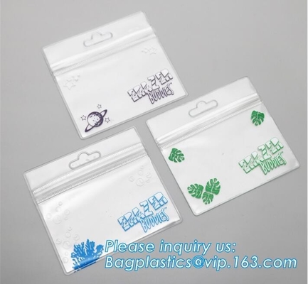Joyería clara del bolso de la joyería de la antioxidación del PVC del grado de la cerradura superior de la cremallera que empaqueta la bolsa de plástico de la resistencia de oxidación del PVC con la cremallera