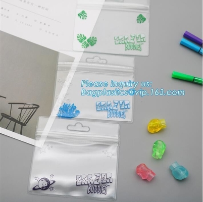 Joyería clara del bolso de la joyería de la antioxidación del PVC del grado de la cerradura superior de la cremallera que empaqueta la bolsa de plástico de la resistencia de oxidación del PVC con la cremallera