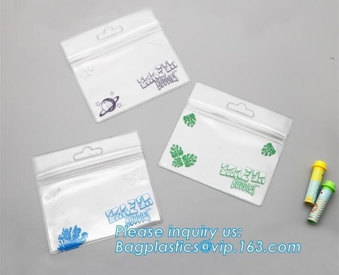 Joyería clara del bolso de la joyería de la antioxidación del PVC del grado de la cerradura superior de la cremallera que empaqueta la bolsa de plástico de la resistencia de oxidación del PVC con la cremallera