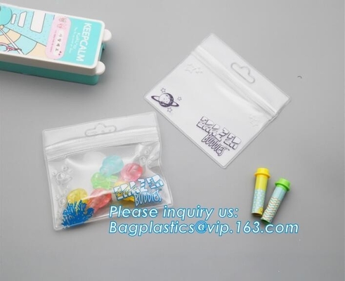 Joyería clara del bolso de la joyería de la antioxidación del PVC del grado de la cerradura superior de la cremallera que empaqueta la bolsa de plástico de la resistencia de oxidación del PVC con la cremallera