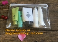 Bolso cosmético del PVC de EVA de la aprobación para el paquete del bagease de Toiletry Bag del organizador del viaje del maquillaje de la línea aérea de la prenda impermeable de la cremallera de las mujeres
