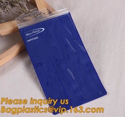 bolso impermeable plástico claro del documento del pvc de la impresión de encargo, bolso transparente brillante Lechuga romana del archivado de documentos de la carpeta de archivos del PVC de las estrellas