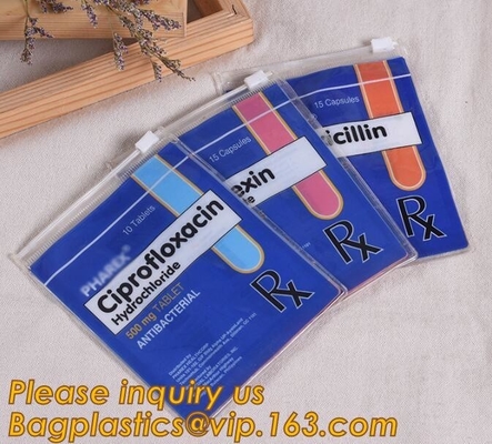 Bolso con la cerradura de la cremallera, bolso de cuero modificado para requisitos particulares fábrica del fichero de documento del PVC del plástico transparente del tamaño A5 del documento del logotipo A3 A4 A5 A6 de China