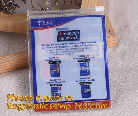 Bolso con la cerradura de la cremallera, bolso de cuero modificado para requisitos particulares fábrica del fichero de documento del PVC del plástico transparente del tamaño A5 del documento del logotipo A3 A4 A5 A6 de China