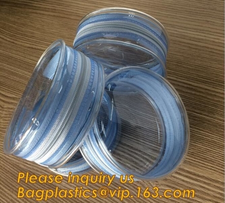 El tubo forma el bolso cosmético del artículo de tocador olográfico transparente del Pvc, almacenamiento brillante olográfico de encargo del artículo de tocador de la bolsa del maquillaje del PVC
