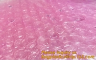 El resbalador cosmético negro brillante rosado del bolso de burbuja de la cremallera rellenó la bolsa, bolso de burbuja modificado para requisitos particulares del resbalador, precio de fábrica del OEM con porque