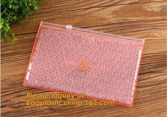 El bolso de Zip lockkk de la burbuja/el bolso del resbalador de la burbuja/el bolso de la cremallera de la burbuja modifican la impresión del tamaño para requisitos particulares del color, el bolso rellenado burbuja E de la película del bolso EPE/PO