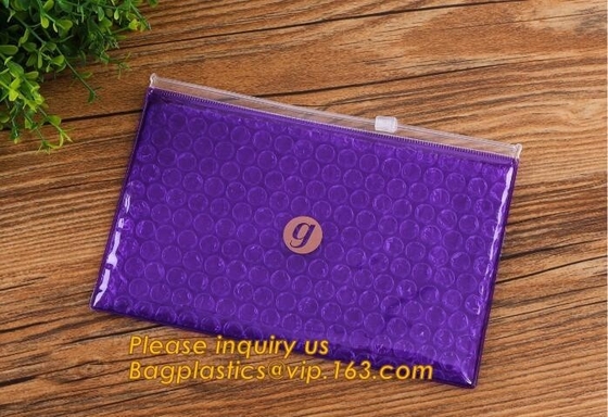 El bolso de Zip lockkk de la burbuja/el bolso del resbalador de la burbuja/el bolso de la cremallera de la burbuja modifican la impresión del tamaño para requisitos particulares del color, el bolso rellenado burbuja E de la película del bolso EPE/PO