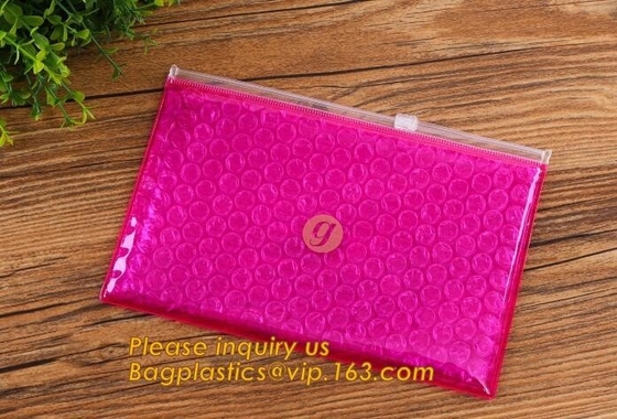 El bolso de Zip lockkk de la burbuja/el bolso del resbalador de la burbuja/el bolso de la cremallera de la burbuja modifican la impresión del tamaño para requisitos particulares del color, el bolso rellenado burbuja E de la película del bolso EPE/PO