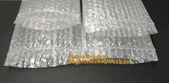 bagplastics cosmético olográfico brillante metálico al por mayor del bagease del bolso de burbuja de la cremallera del resbalador de la bolsa de la burbuja de Zip lockkk que embala