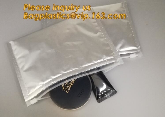 El resbalador de empaquetado del bolso de Zip lockkk de la burbuja de encargo rellenó el bolso, bolso rellenado cerradura material plástica antichoque /Slider de la cremallera del anuncio publicitario del PE