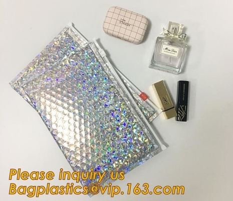 El resbalador de empaquetado del bolso de Zip lockkk de la burbuja de encargo rellenó el bolso, bolso rellenado cerradura material plástica antichoque /Slider de la cremallera del anuncio publicitario del PE