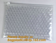 Bolsa cosmética de la diapositiva de la burbuja de los bolsos de burbuja de Ziplockk del resbalador, diapositiva cosmética de empaquetado de la bolsa del abrigo de la burbuja del bolso de burbuja de Ziplockk esd