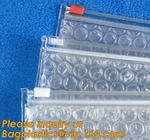 Bolsa cosmética de la diapositiva de la burbuja de los bolsos de burbuja de Ziplockk del resbalador, diapositiva cosmética de empaquetado de la bolsa del abrigo de la burbuja del bolso de burbuja de Ziplockk esd