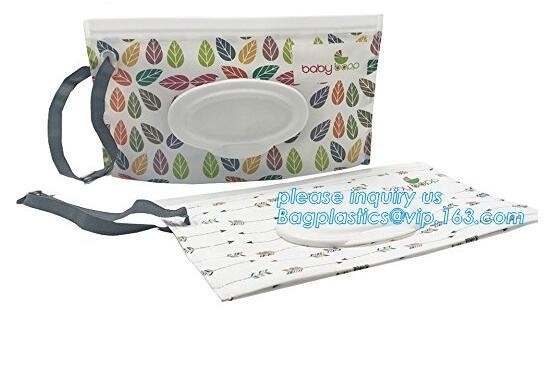 La mano y la cara que limpian el bolso de empaquetado del papel seda mojado de los trapos/al bebé plástico de la servilleta flexible sanitaria limpia el bagpac trasero del sello