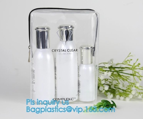 bolso cosmético claro del PVC del bolso del maquillaje el mini, bolsas Tote Clear Transparent Cosmetic Travel del bolso del maquillaje del PVC empaqueta, lleva, dirige