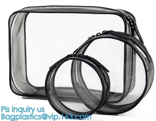 bolso cosmético claro del PVC del bolso del maquillaje el mini, bolsas Tote Clear Transparent Cosmetic Travel del bolso del maquillaje del PVC empaqueta, lleva, dirige