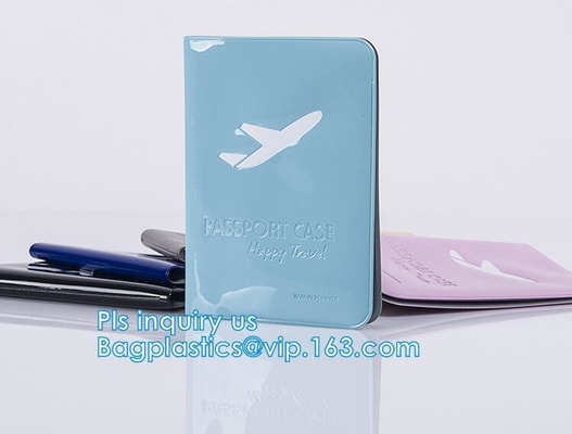 cubierta del pasaporte del PVC de la promoción del hockey shinny o portatarjetas de la rejilla de la caja, de la PU y del PVC del pasaporte con la cubierta del pasaporte de la cremallera, pasaporte C