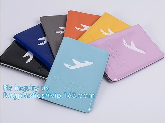 cubierta del pasaporte del PVC de la promoción del hockey shinny o portatarjetas de la rejilla de la caja, de la PU y del PVC del pasaporte con la cubierta del pasaporte de la cremallera, pasaporte C