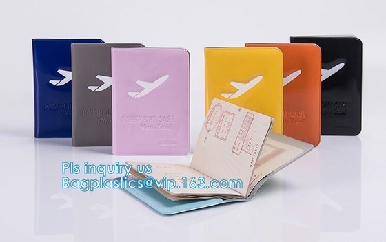 cubierta del pasaporte del PVC de la promoción del hockey shinny o portatarjetas de la rejilla de la caja, de la PU y del PVC del pasaporte con la cubierta del pasaporte de la cremallera, pasaporte C